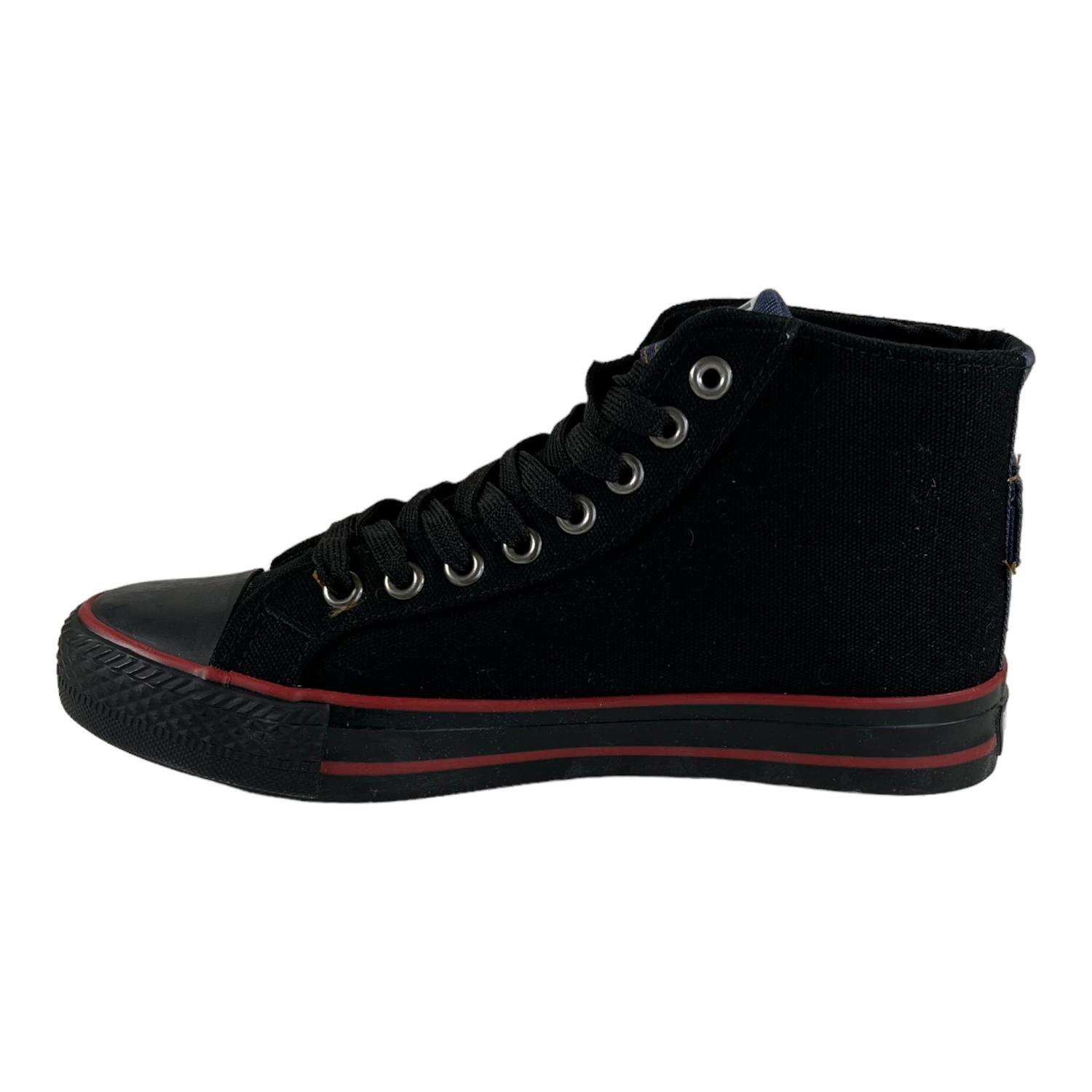 ZAPATILLAS MUJER NEGRO SUNRISE-002 WISDOM LONA TIPO CONV - 4