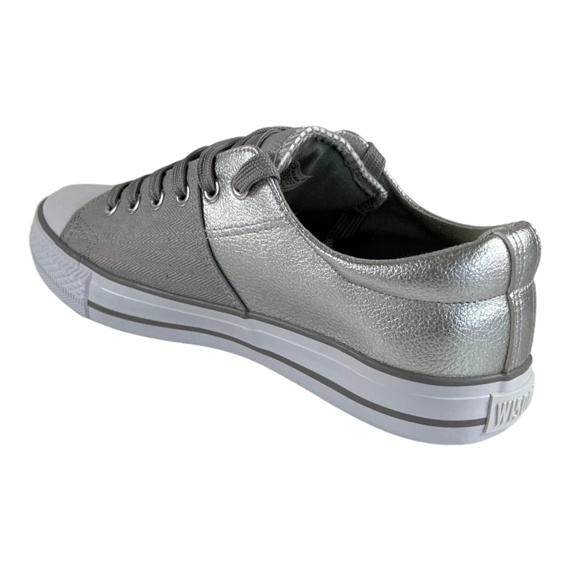 ZAPATILLAS MUJER PLATEADO SL162083 WISDOM LONA PLATEADA TIPO CONV - 3