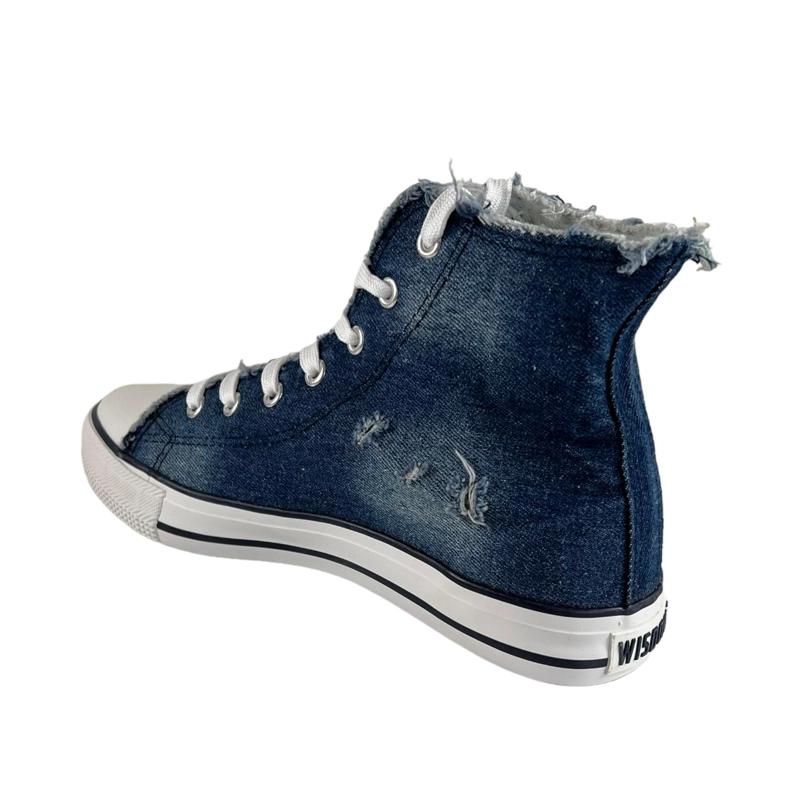 ZAPATILLAS MUJER AZUL SL162004 WISDOM LONA TIPO CONV - 3
