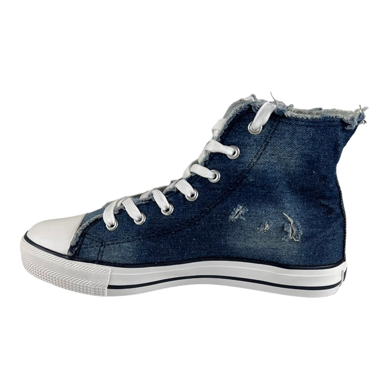 ZAPATILLAS MUJER AZUL SL162004 WISDOM LONA TIPO CONV - 4