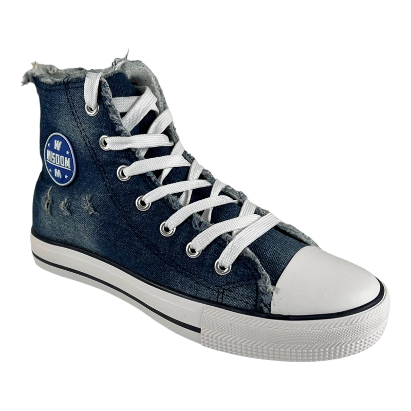 ZAPATILLAS MUJER AZUL SL162004 WISDOM LONA TIPO CONV - 6