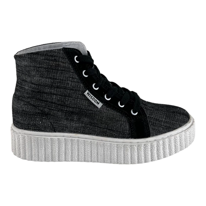 ZAPATILLAS MUJER GRIS W303 WISDOM LONA TIPO CONV - 1