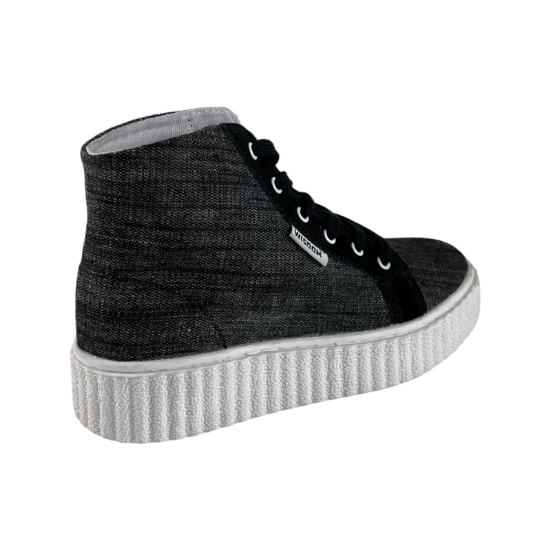 ZAPATILLAS MUJER GRIS W303 WISDOM LONA TIPO CONV - 2