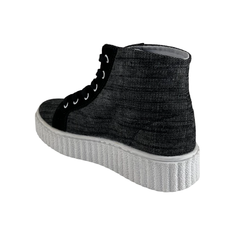 ZAPATILLAS MUJER GRIS W303 WISDOM LONA TIPO CONV - 3