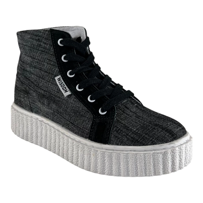 ZAPATILLAS MUJER GRIS W303 WISDOM LONA TIPO CONV - 6