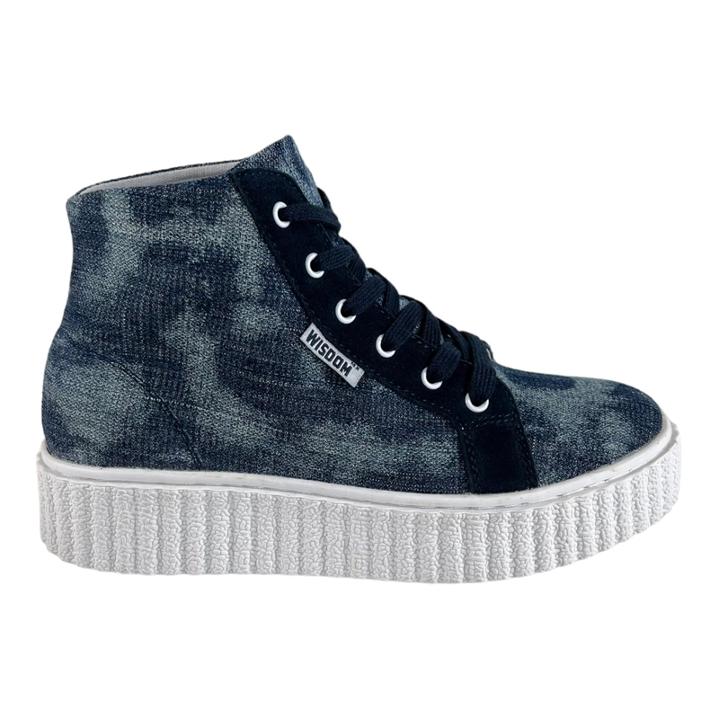 ZAPATILLAS MUJER AZUL W303AZ WISDOM LONA TIPO CONV FORMA - 1