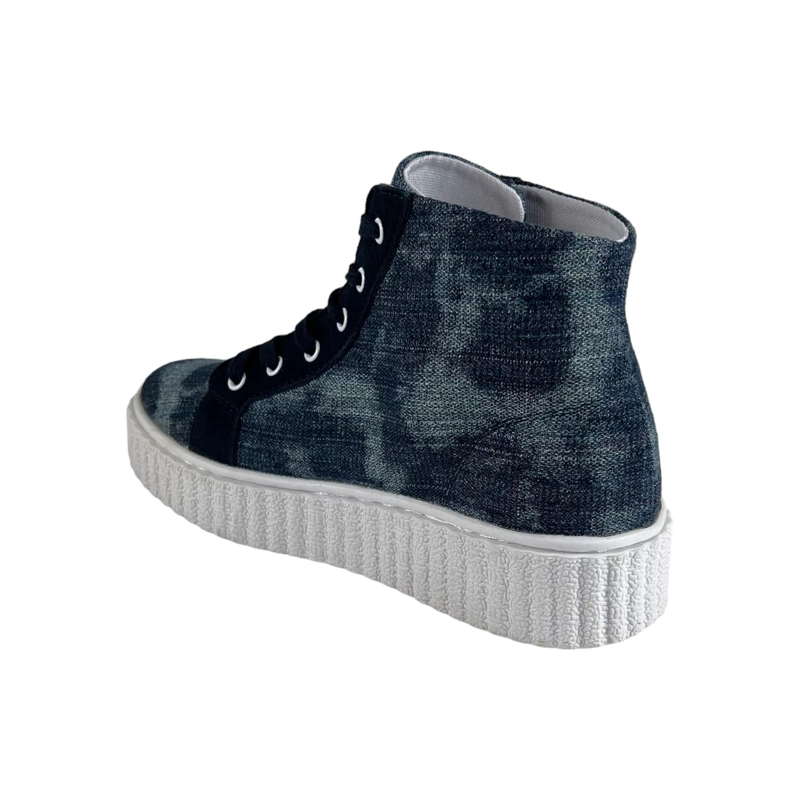ZAPATILLAS MUJER AZUL W303AZ WISDOM LONA TIPO CONV FORMA - 3