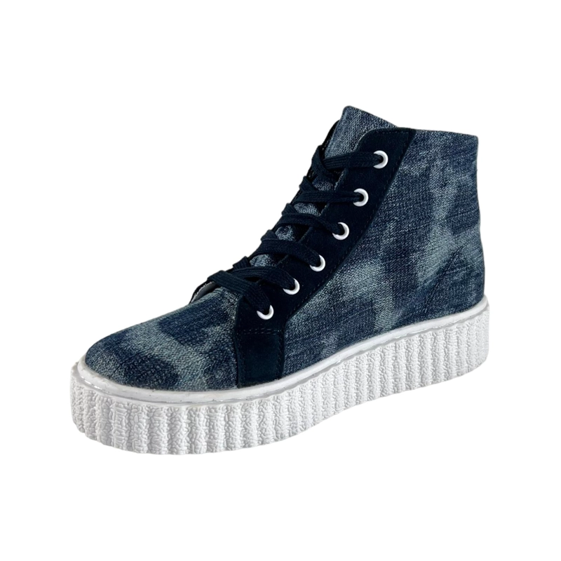 ZAPATILLAS MUJER AZUL W303AZ WISDOM LONA TIPO CONV FORMA - 5