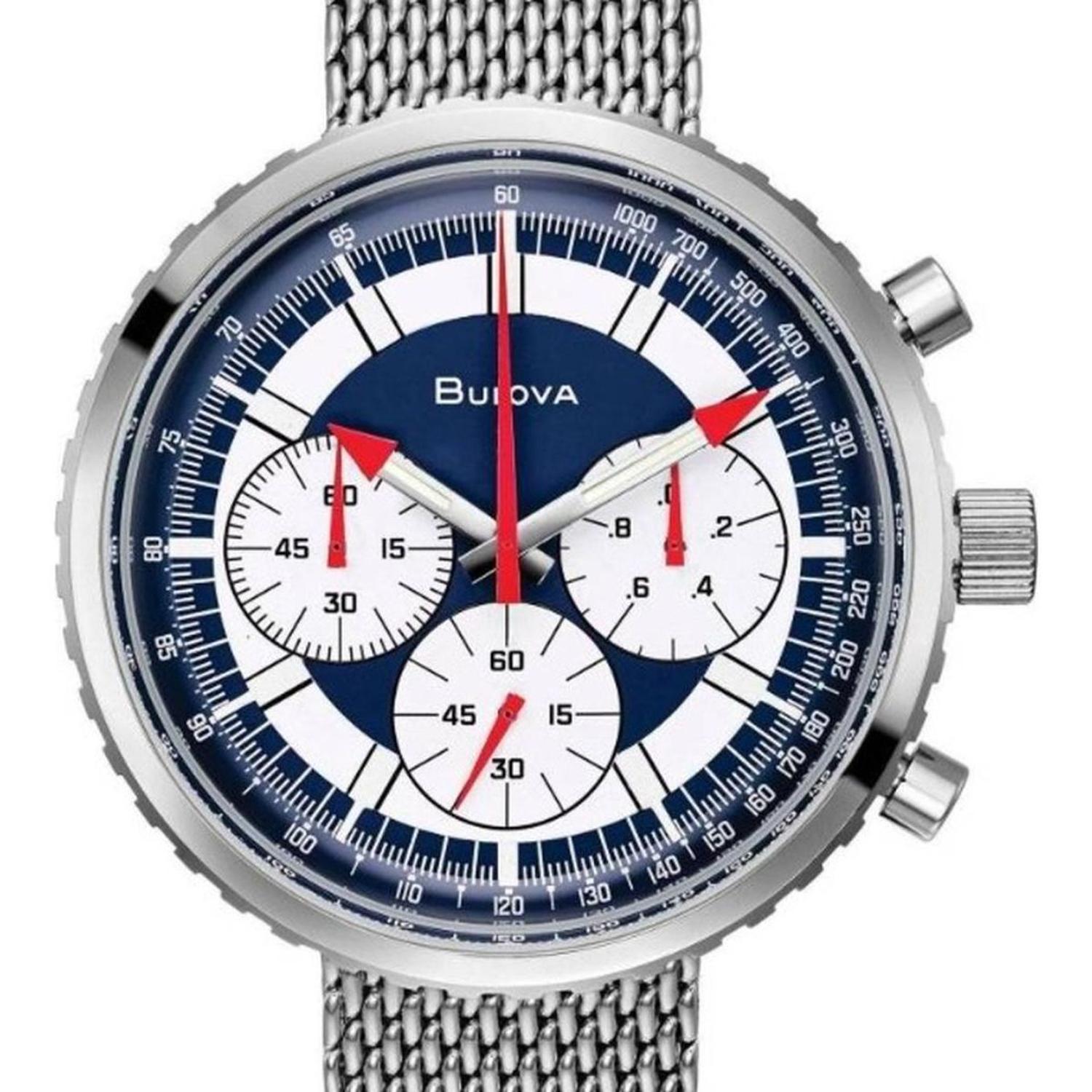 RELOJ DE PULSERA BULOVA 96K101 ARCHIVE SERIES CRONOGRAFO C AZUL - 1