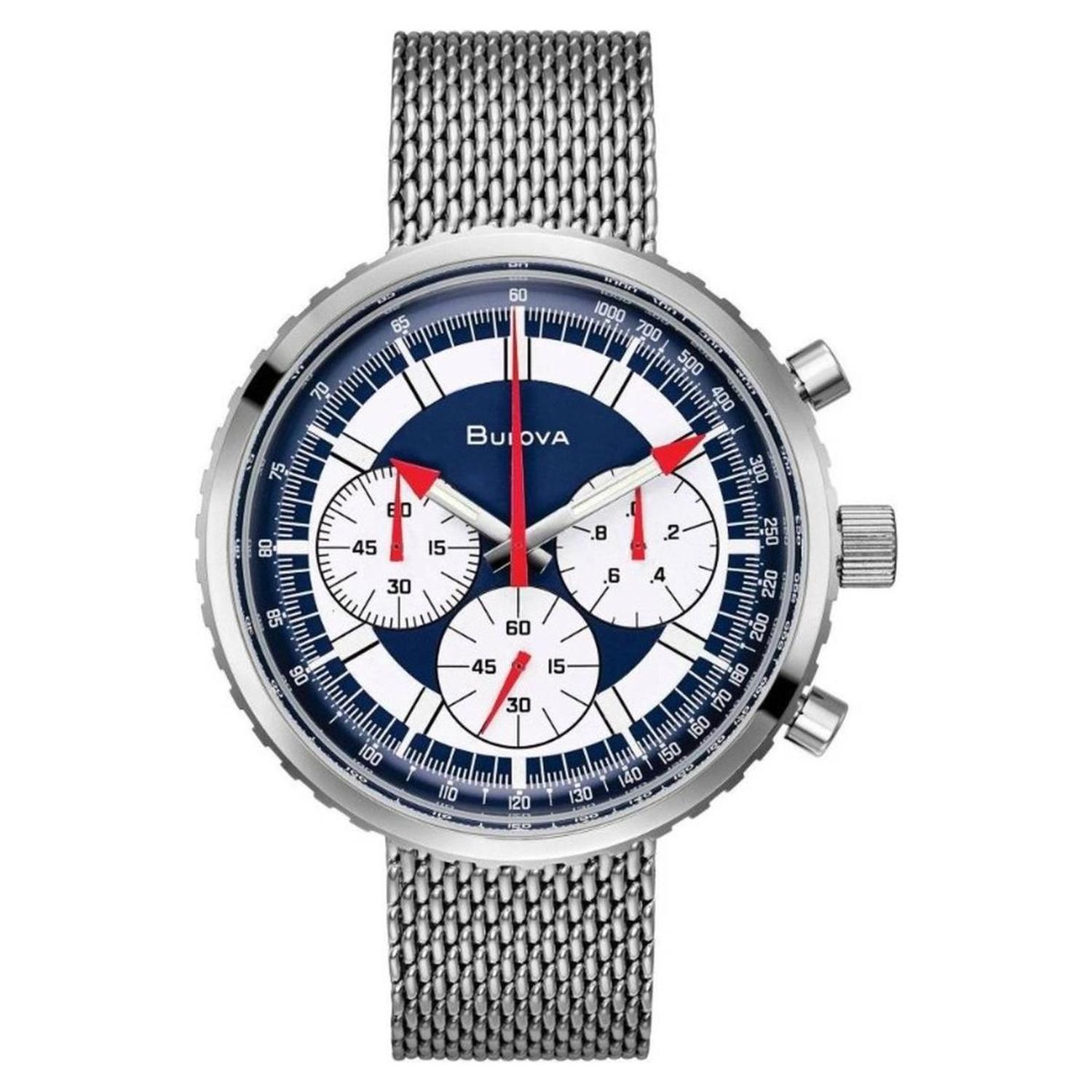 RELOJ DE PULSERA BULOVA 96K101 ARCHIVE SERIES CRONOGRAFO C AZUL - 2