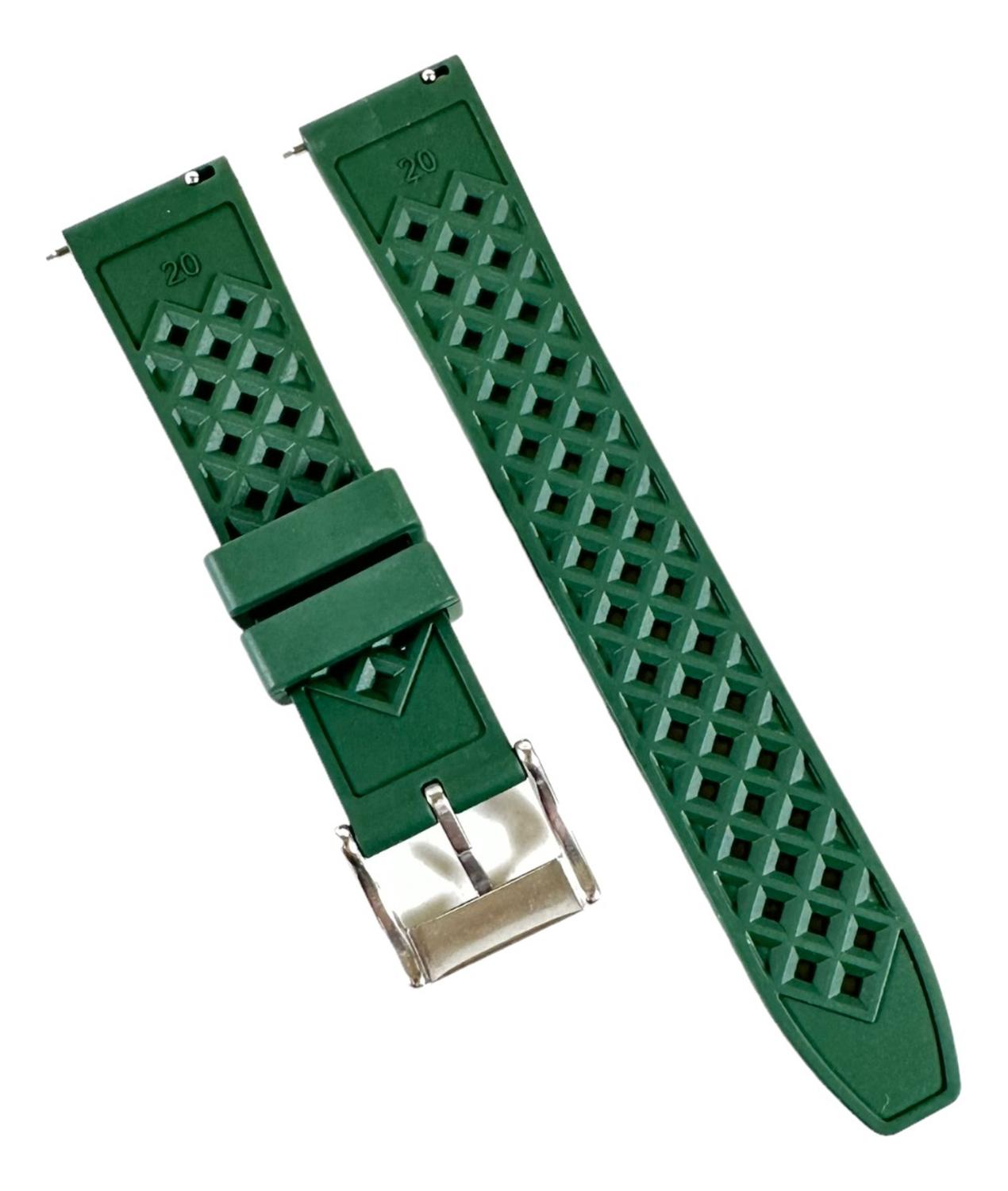 CORREA RELOJ FKM FJ11 CAUCHO FKM VARIEDAD COLORES 18MM 20MM 22MM 24MM TAMAÑO 22 - 2