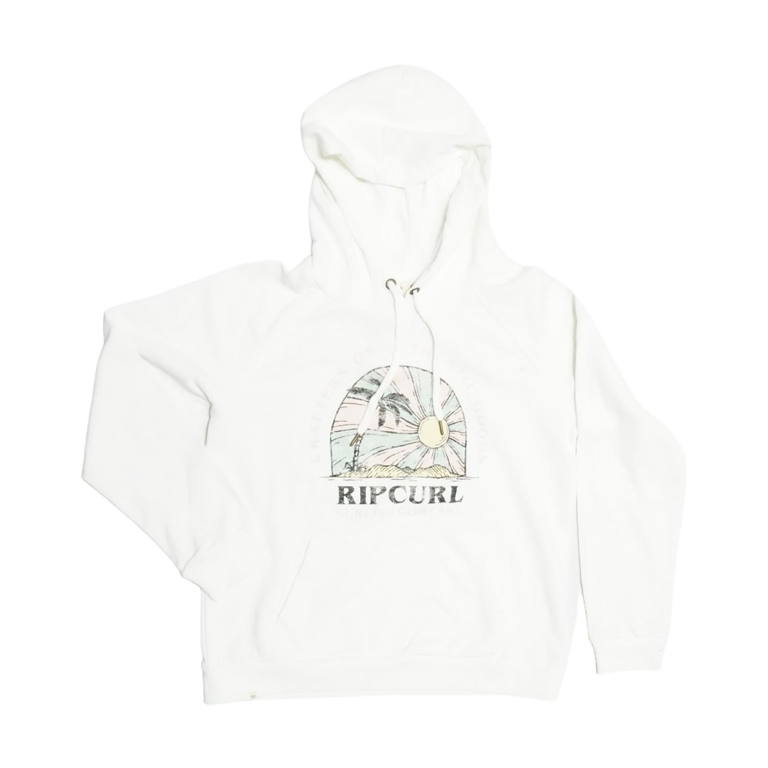POLERON RIPCURL CANGURO MUJER BLANCO - 1