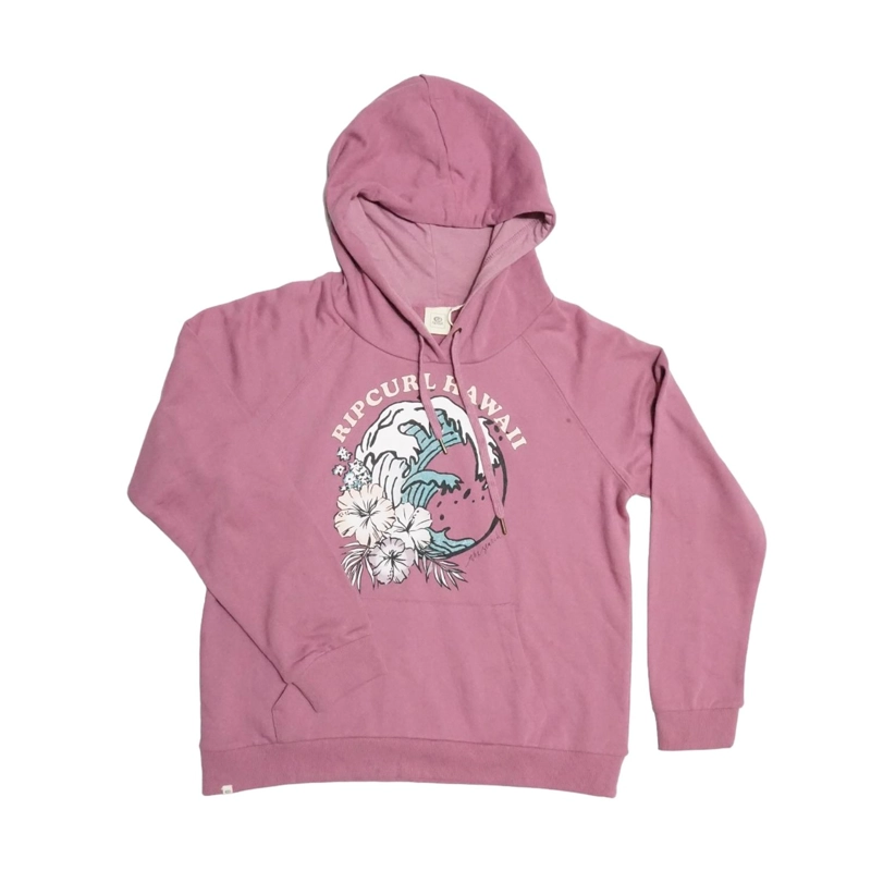POLERON RIPCURL CANGURO MUJER ROSADO - 1