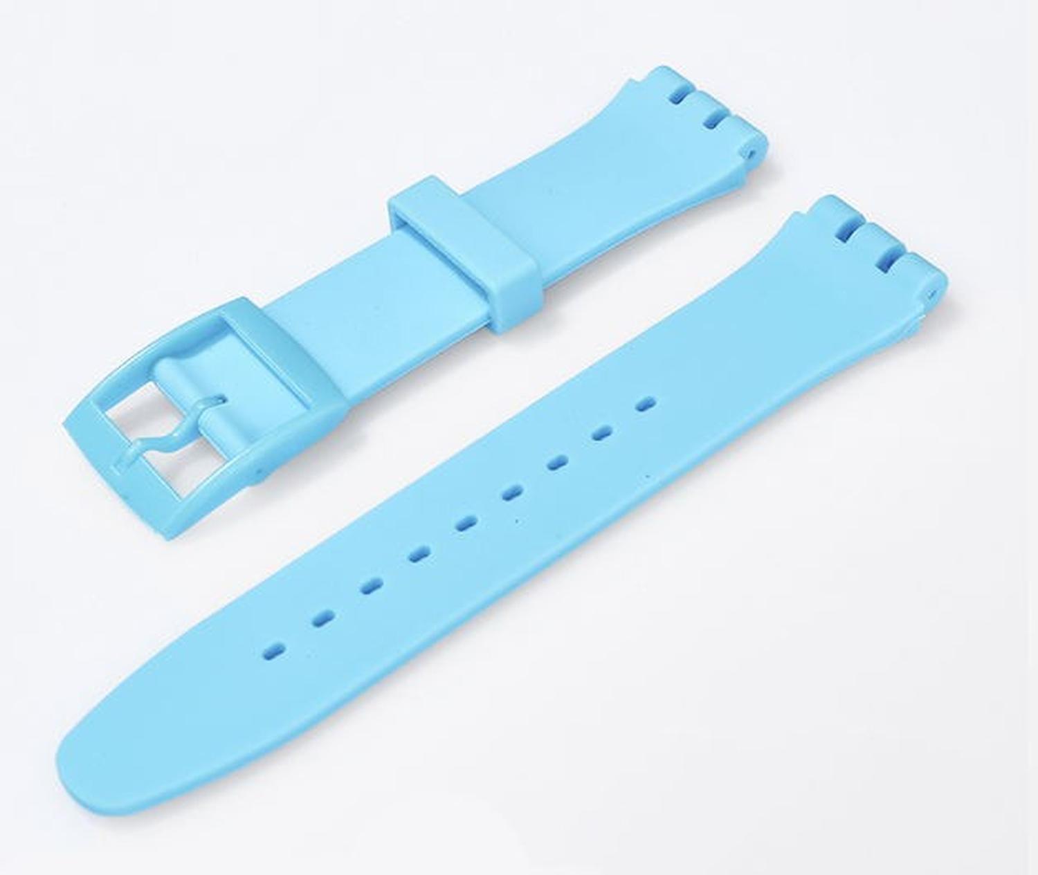 CORREAS SWATCH COMPATIBLE RELOJES SILICONA 17MM DIFERENTES COLORES TAMAÑO 17 - 1