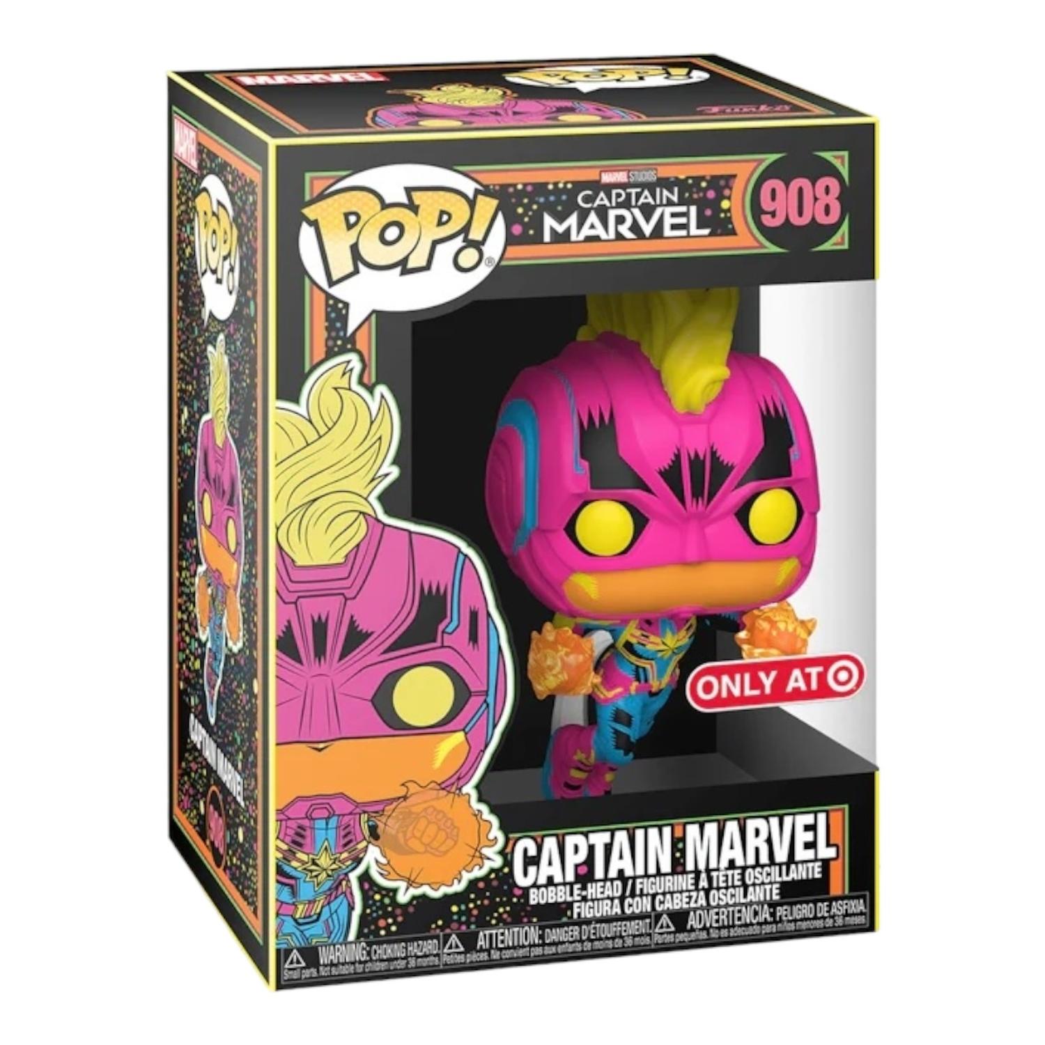 FIGURA COLECCIONABLE FUNKO BLANCO POP CAPTAIN MARVEL - 1