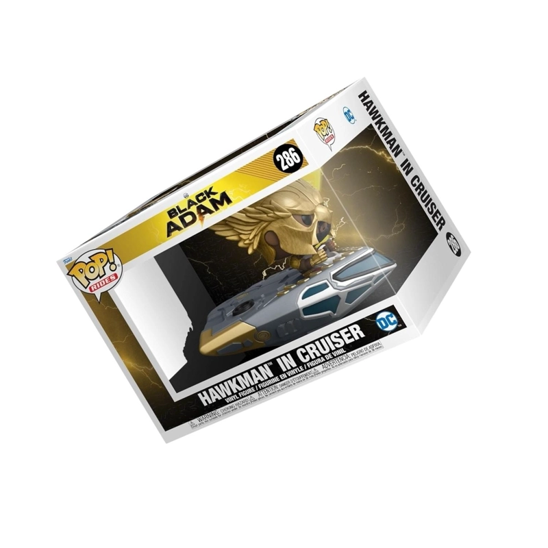 FIGURA COLECCIONABLE FUNKO BLANCO POP BLACK ADAM - HAWKMAN IN CRUISER - 3