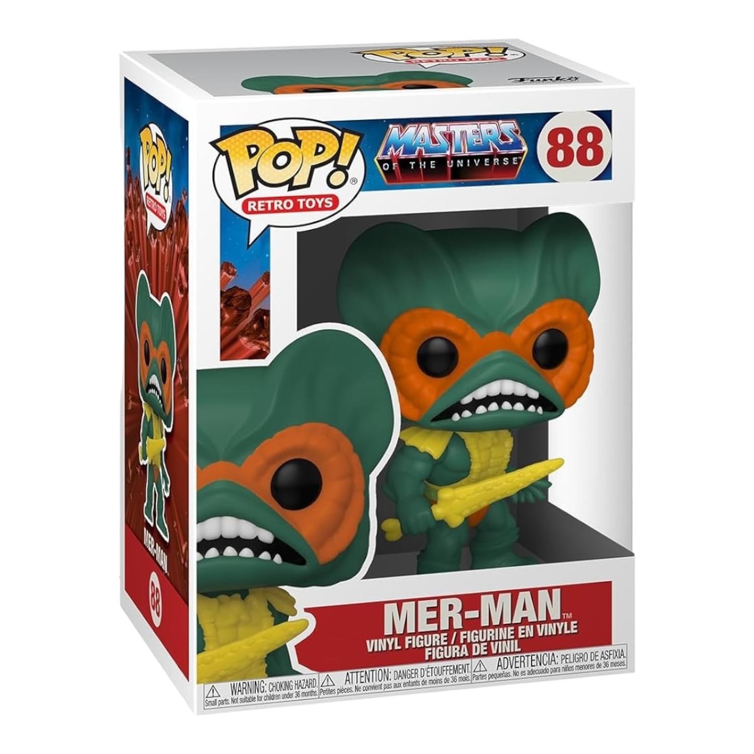 FIGURA COLECCIONABLE FUNKO BLANCO POP MASTER OF THE UNIVERSE - MER-MAN - 1