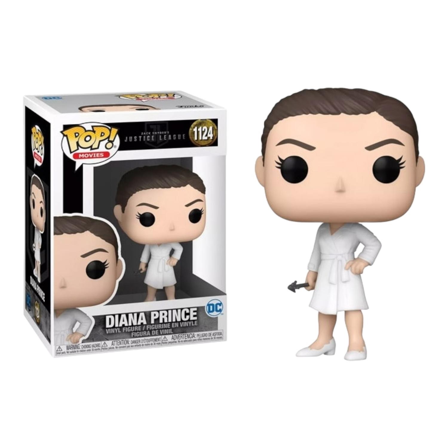 FIGURA COLECCIONABLE FUNKO BLANCO POP JUSTICE LEAGUE - DIANA PRINCE - 1