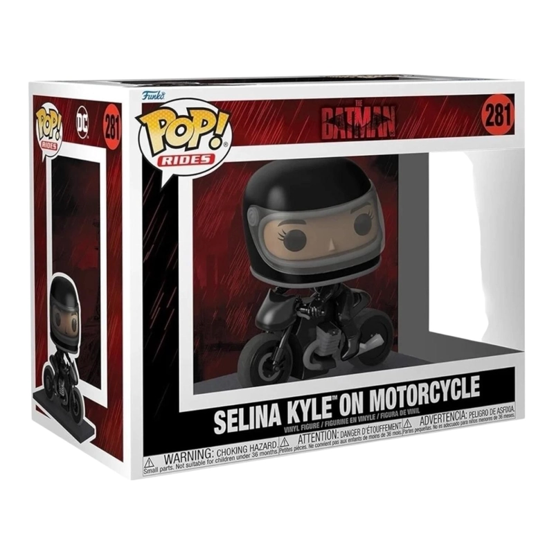 FIGURA COLECCIONABLE FUNKO BLANCO POP BATMAN - SELINA KYLE ON MOTORCYCLE - 1