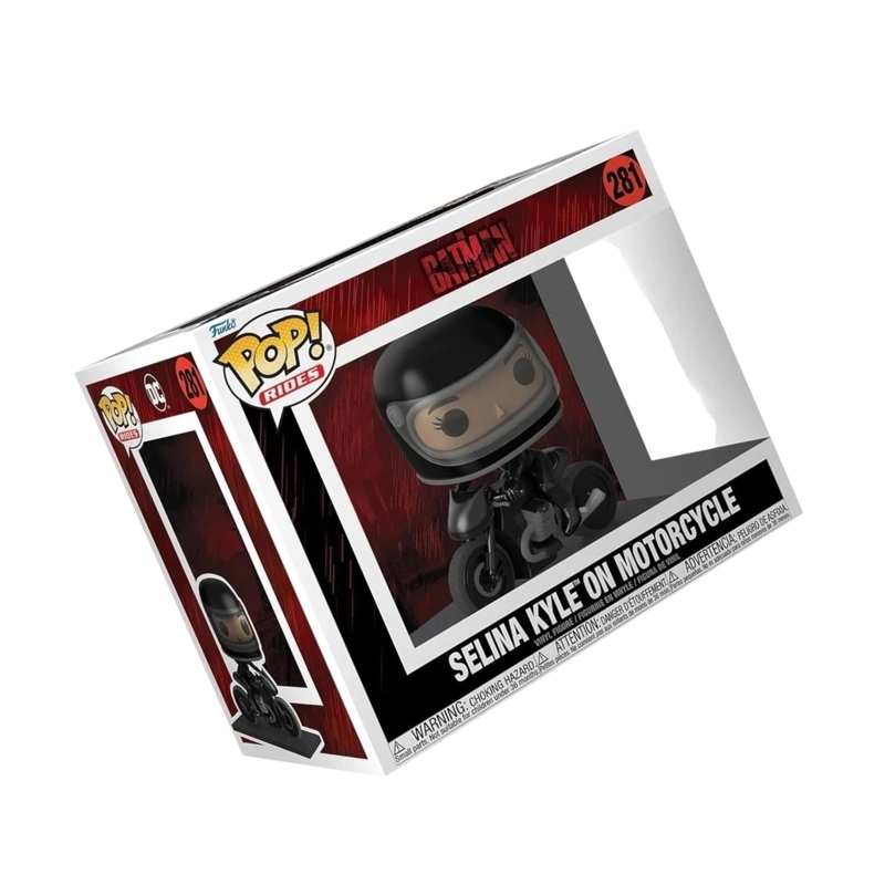 FIGURA COLECCIONABLE FUNKO BLANCO POP BATMAN - SELINA KYLE ON MOTORCYCLE - 3