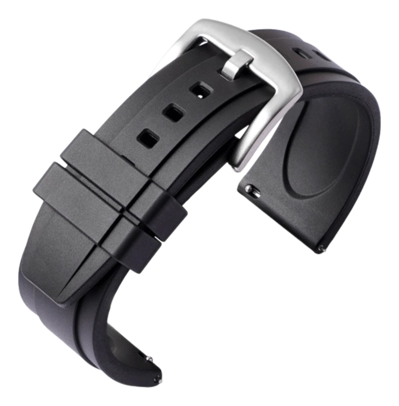CORREA RELOJ CAUCHO FKM FJ2 VARIEDAD COLORES 20MM 22MM TAMAÑO 22 - 1
