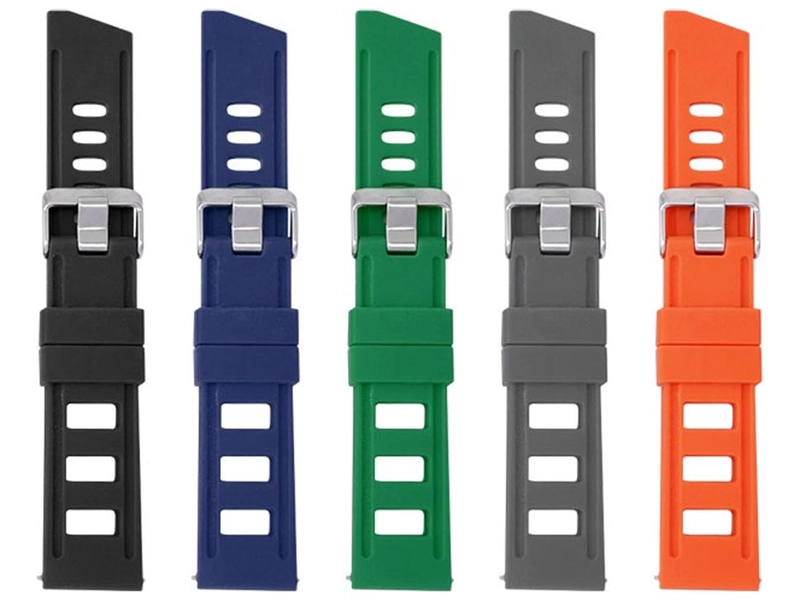 CORREA RELOJ CAUCHO FKGJ VARIEDAD COLORES 20MM 22MM TAMAÑO 20 - 2