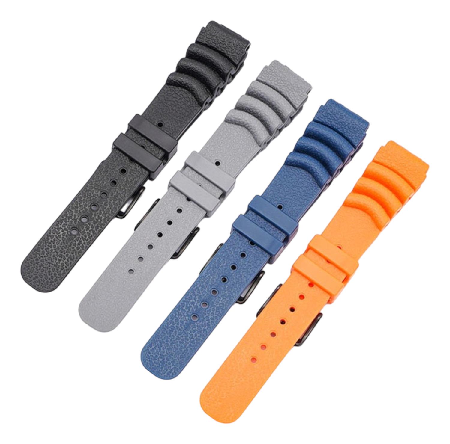 CORREA RELOJ KOK CAUCHO TIPO DIVER VARIEDAD COLORES 20MM 22MM TAMAÑO 20 - 3