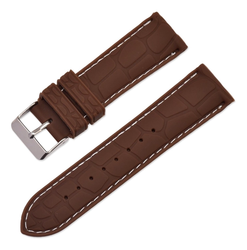 CORREA RELOJ CAUCHO EYW VARIEDAD COLORES 20MM 22MM TAMAÑO 22 - 1