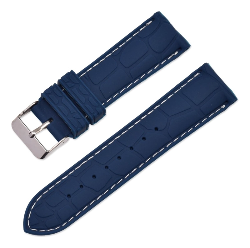 CORREA RELOJ CAUCHO EYW VARIEDAD COLORES 20MM 22MM TAMAÑO 22 - 1