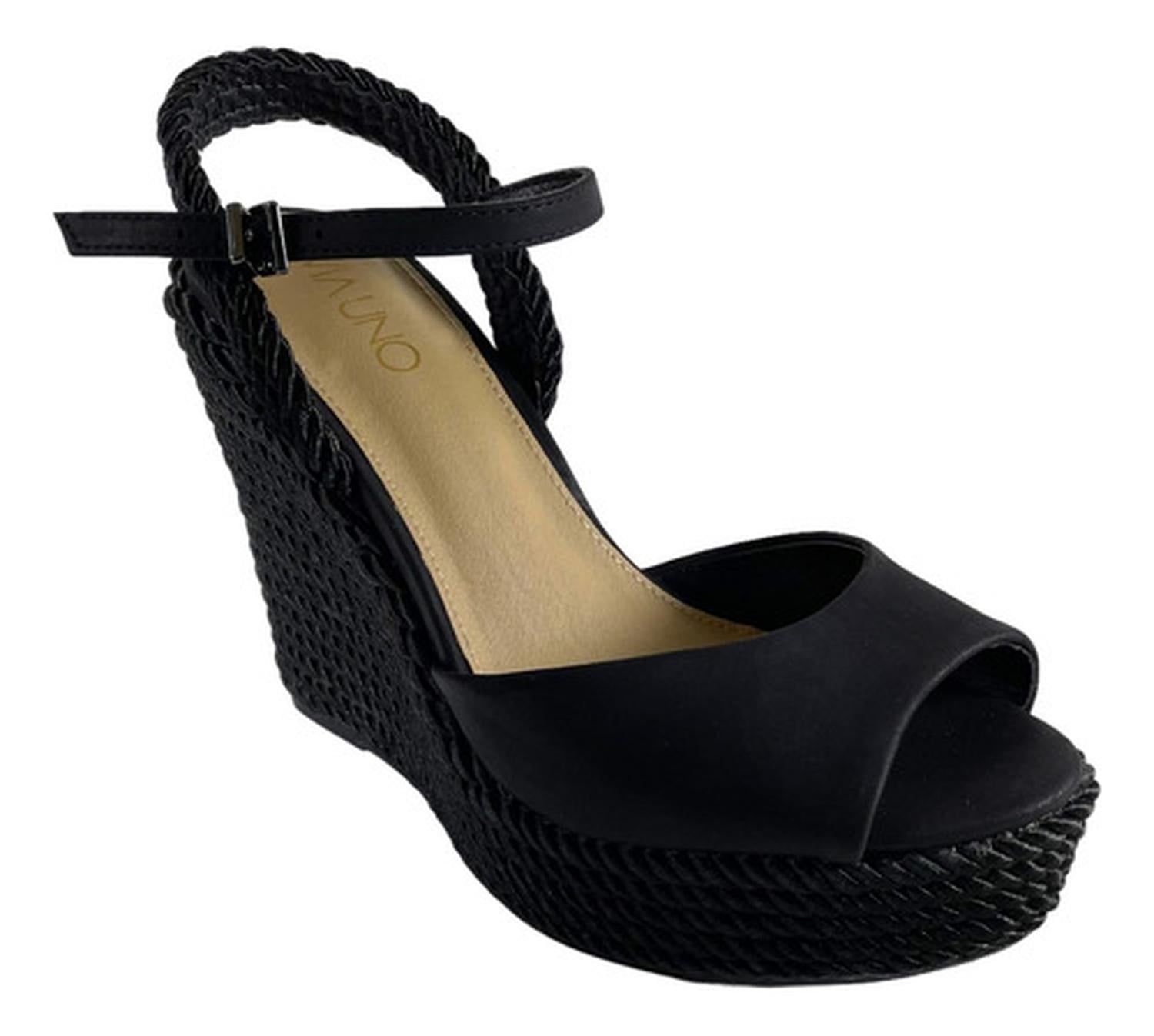 SANDALIAS MUJER VIA UNO CUERO PU 21987633 - 2
