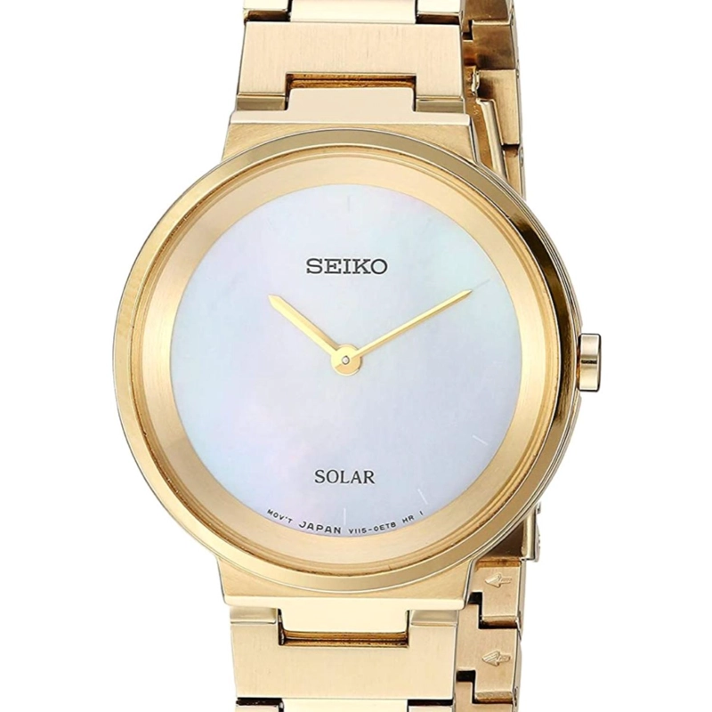 RELOJ SEIKO MUJER SOLAR DORADO SUP386 - 1