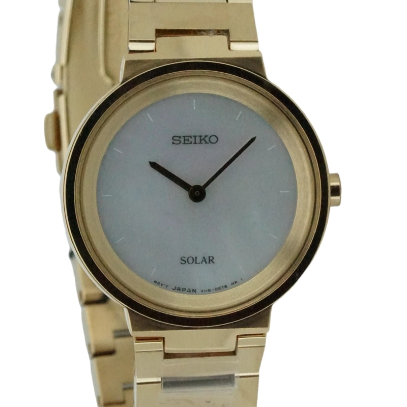 RELOJ SEIKO MUJER SOLAR DORADO SUP386 - 3