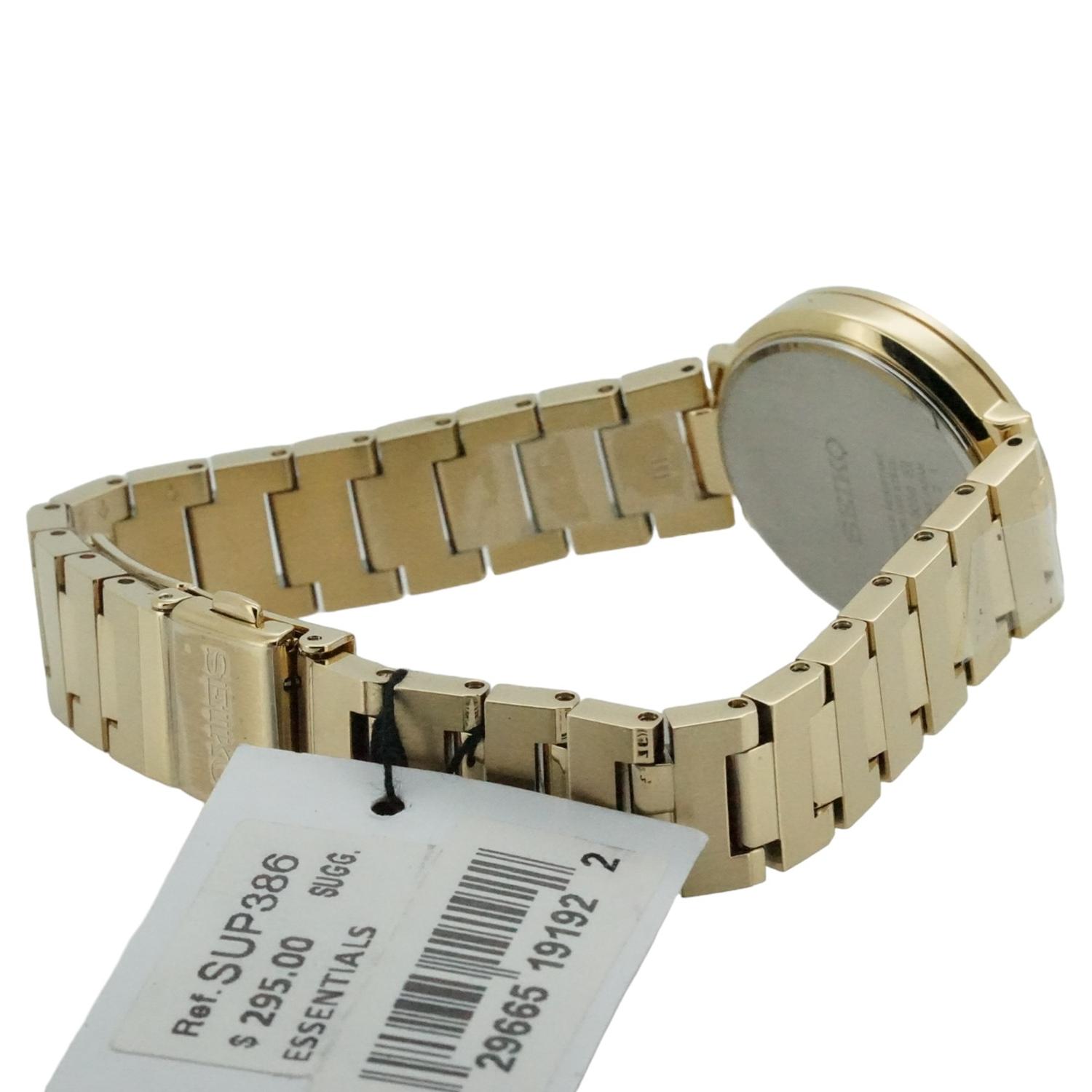 RELOJ SEIKO MUJER SOLAR DORADO SUP386 - 4