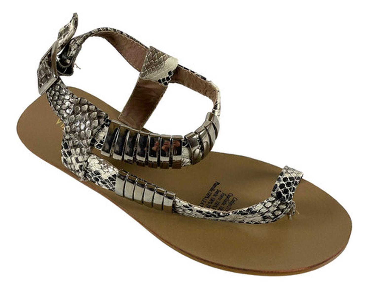 SANDALIA MUJER VIA UNO 21919602 CUERO PU - 6