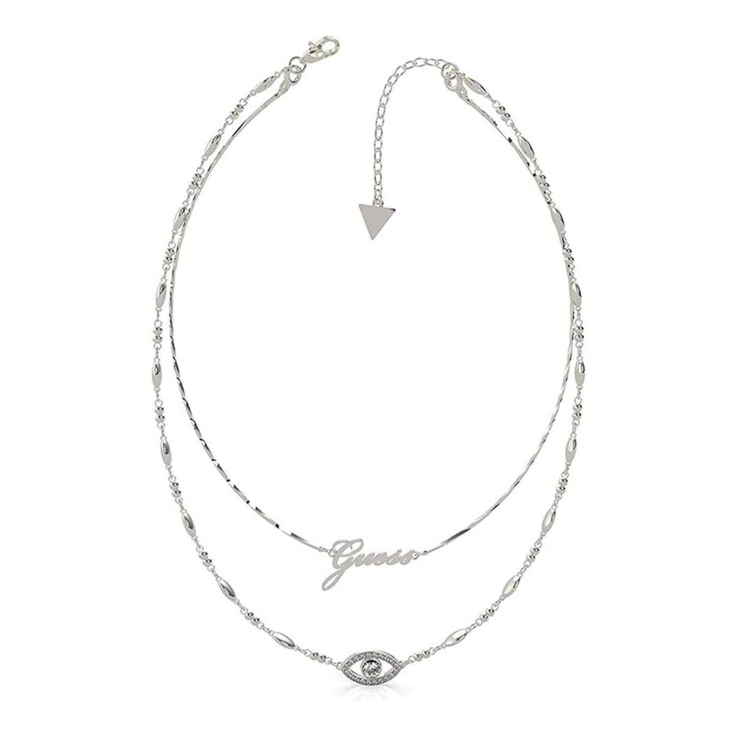 COLLAR GUESS GET LUCKY ACERO INOXIDABLE OJO UBN29000 PLATEADO - 1