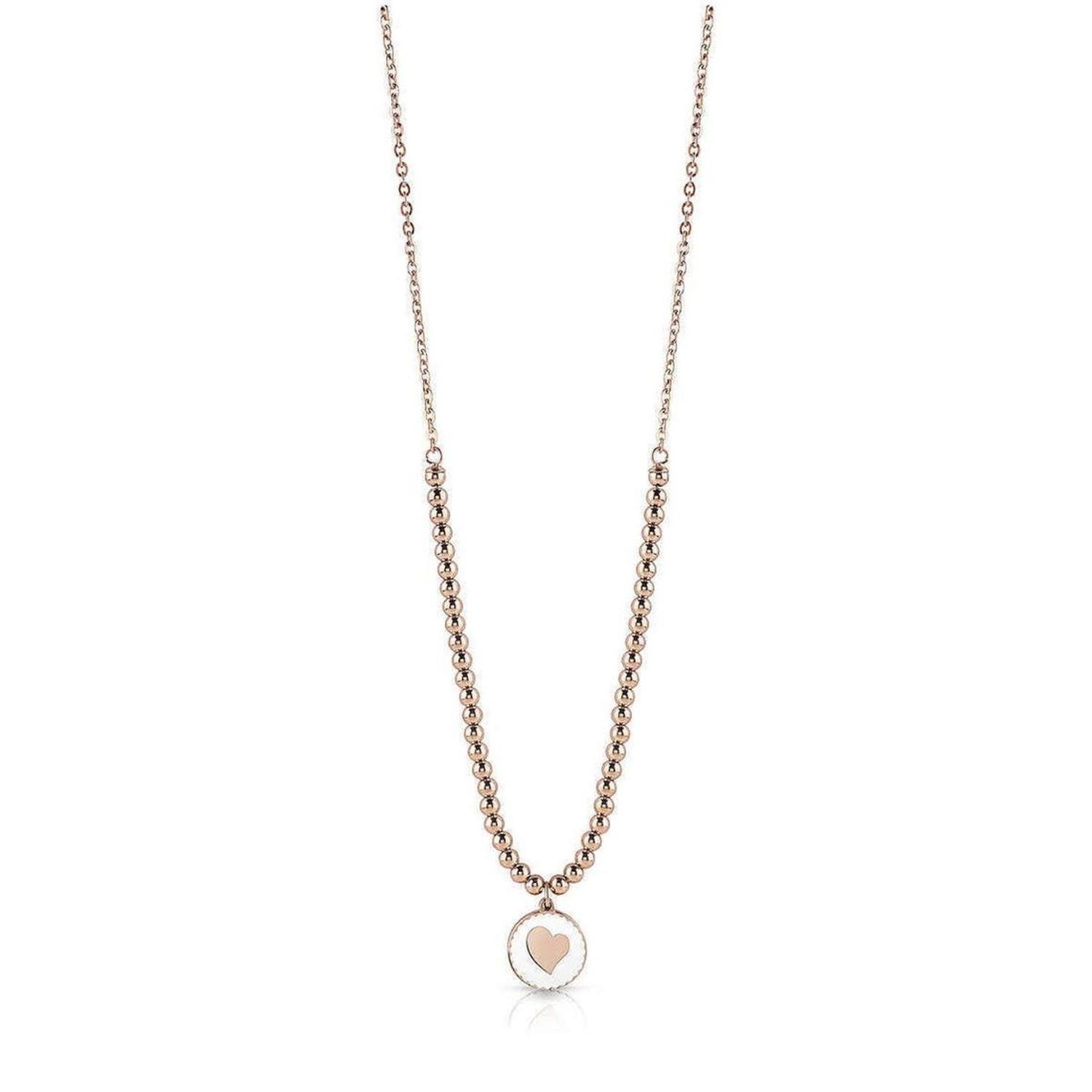 COLLAR GUESS SUMMER LOVE ORO ROSA CORAZON UBN78080 - 1