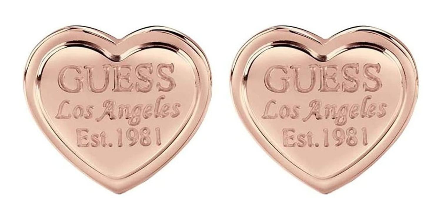 PENDIENTES DE ARO GUESS FOLLOW MY CHARM BOLETA TALLA ÚNICA ACERO - 1