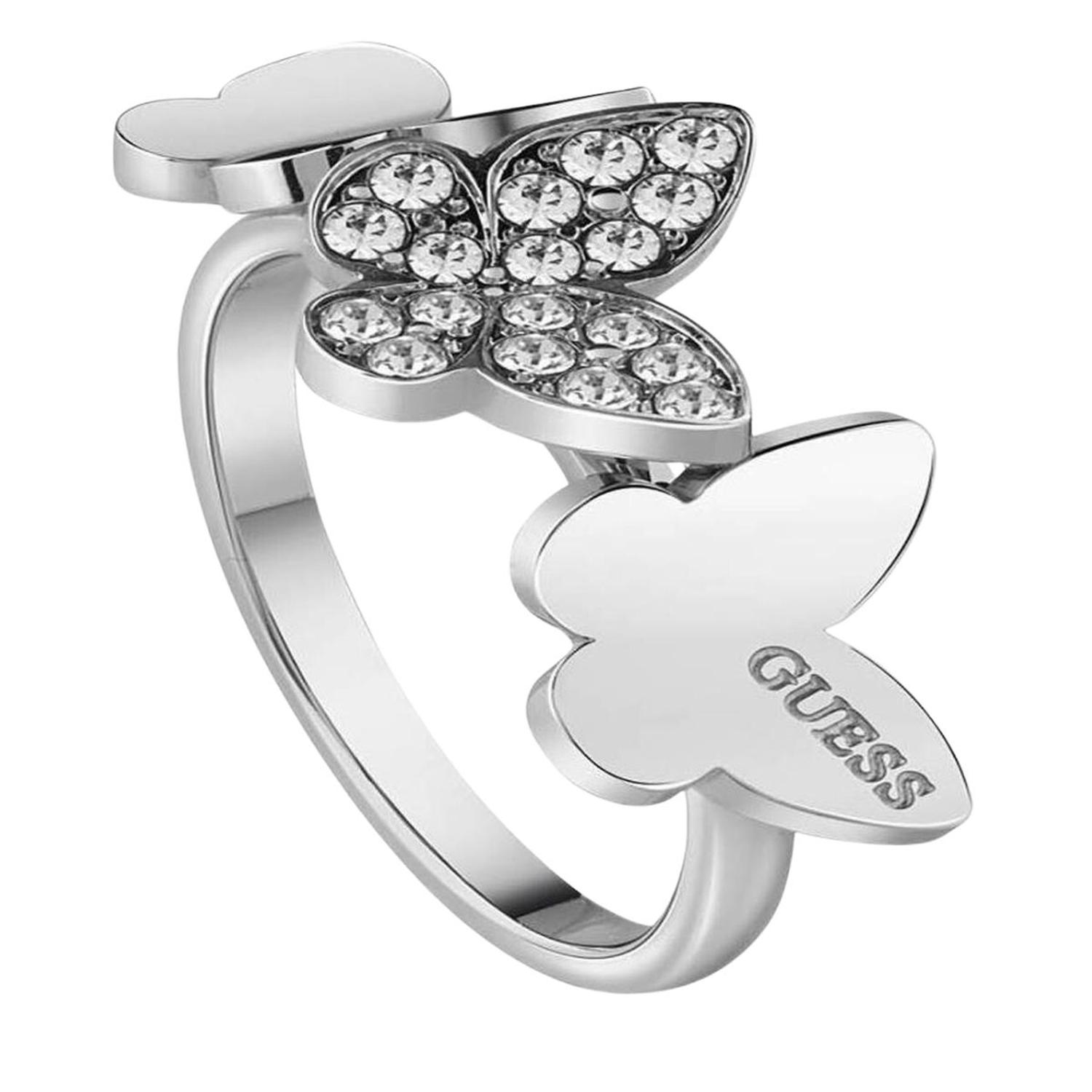 ANILLO GUESS LOVE BUTTERFLY ACERO UBR78003-56 PLATEADO - 1