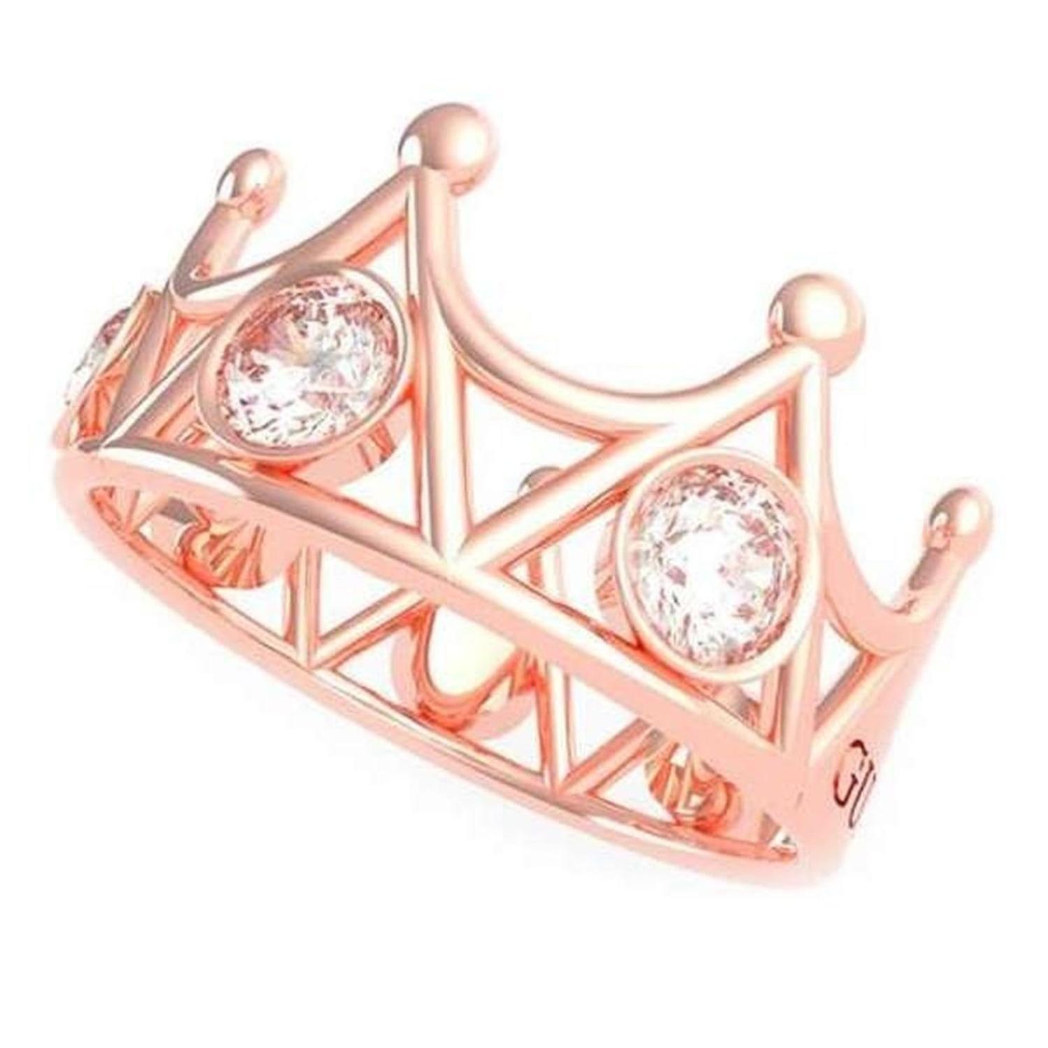 ANILLO GUESS QUEEN OF HEART ORO ROSA UBR79008-54 - 1
