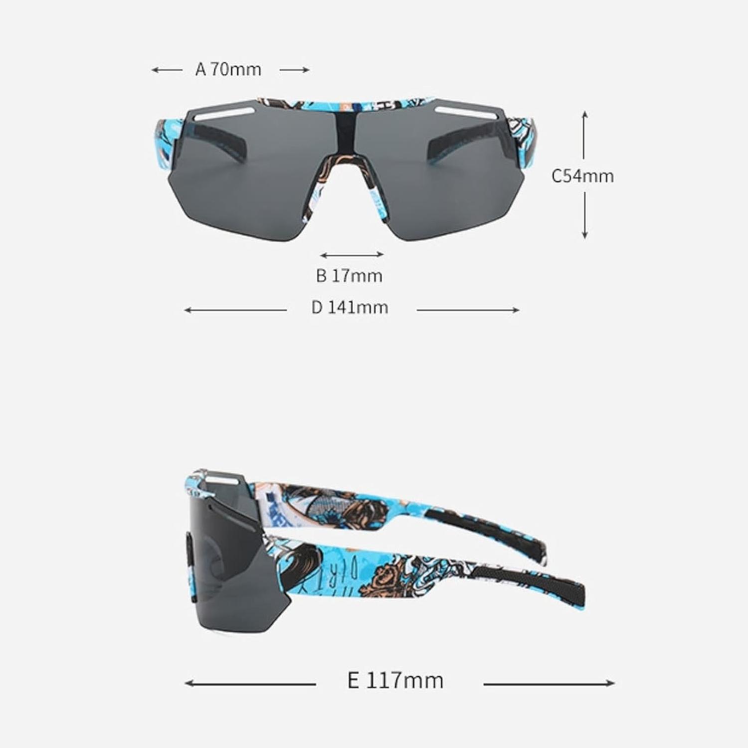 LENTES DEPORTIVOS SOL SNAK SPEED UV 400 ROJO/VERDE - 5