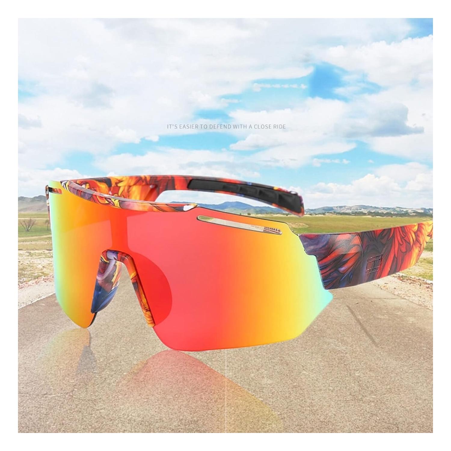 LENTES DEPORTIVOS SOL SNAK SPEED UV 400 ROJO/VERDE - 6