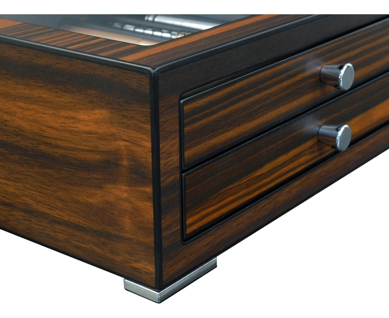 CAJA DE LUJO MADERA EBANO PARA 16 LAPICERAS - 5