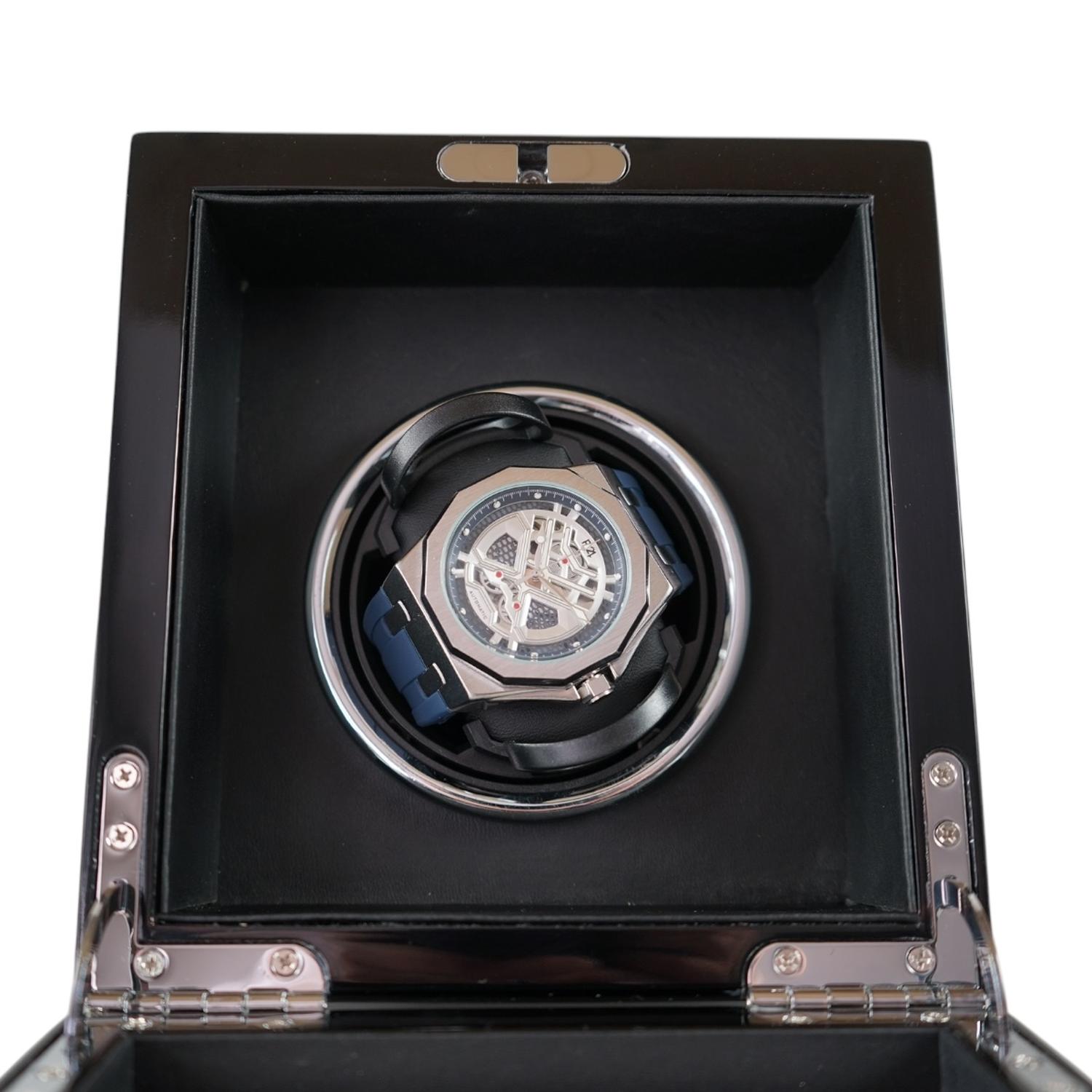 CAJA WATCH WINDER MADERA 1 RELOJ EXHIBIDOR LUJO - 5