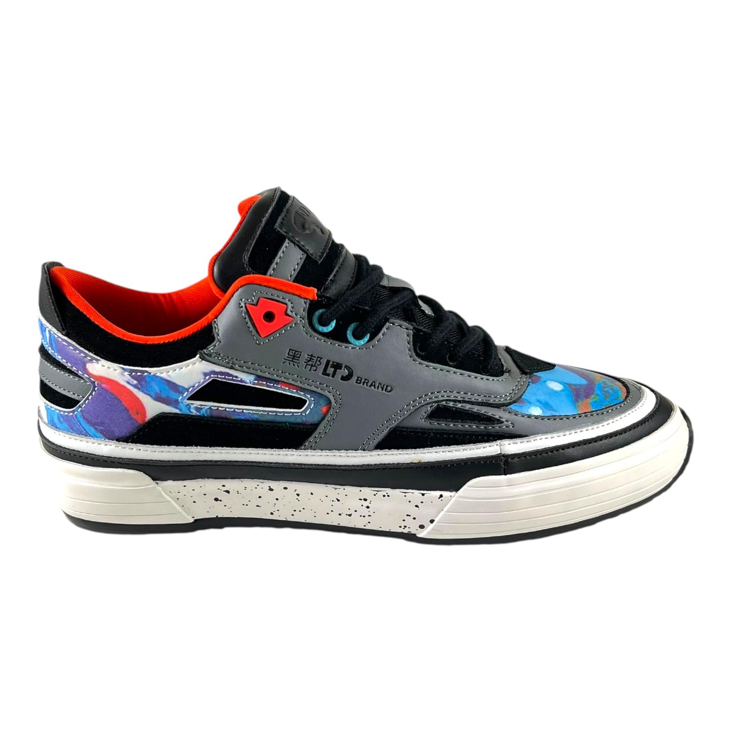 ZAPATILLA URBANA GLTD SHARP GRIS CUERO PREMIUM - 1