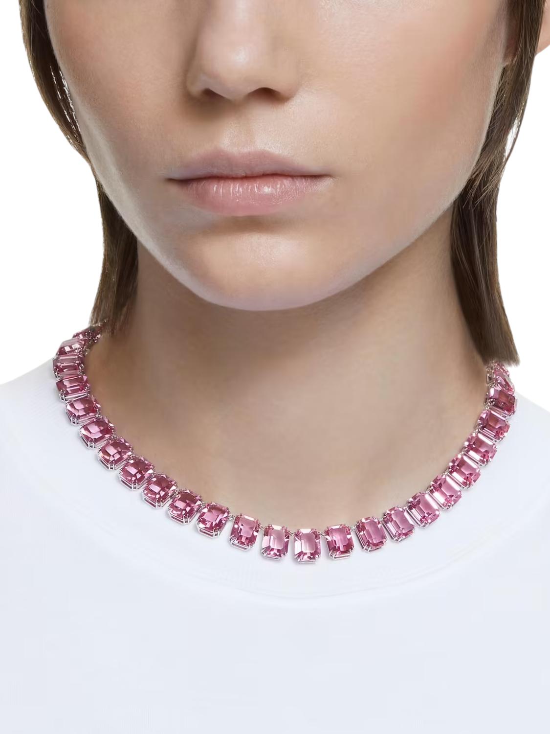 COLLAR SWAROVSKI MILLENIA CRISTALES ROSA 5608807 - 2