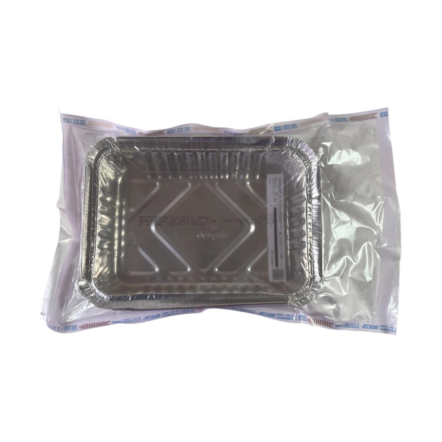 BANDEJA ALUMINIO ESTERILIZADA C30 14 X 19 CM PACK 10 UNIDADES - 3