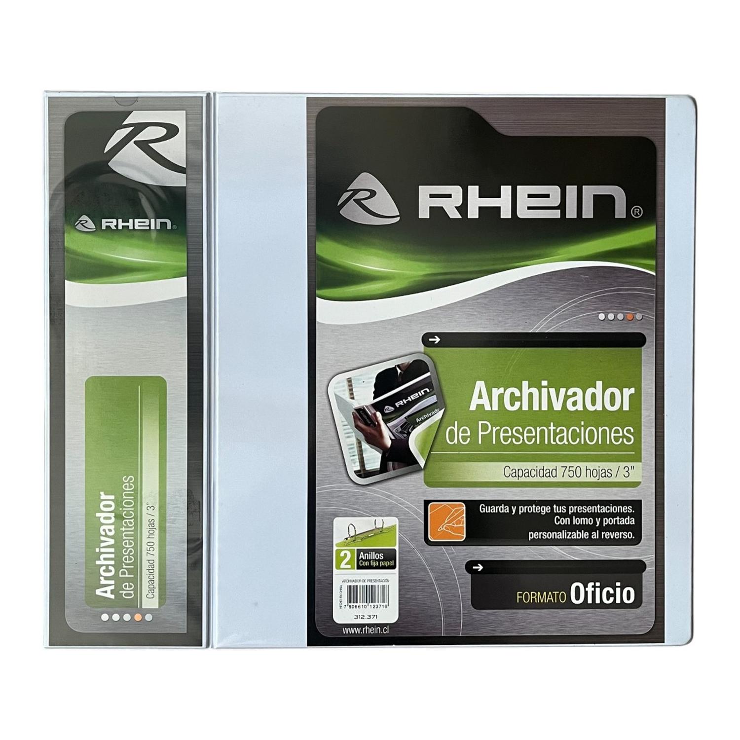FLAT PARA ARCHIVADOR RHEIN OFICIO PACK 50 UNIDADES - 1