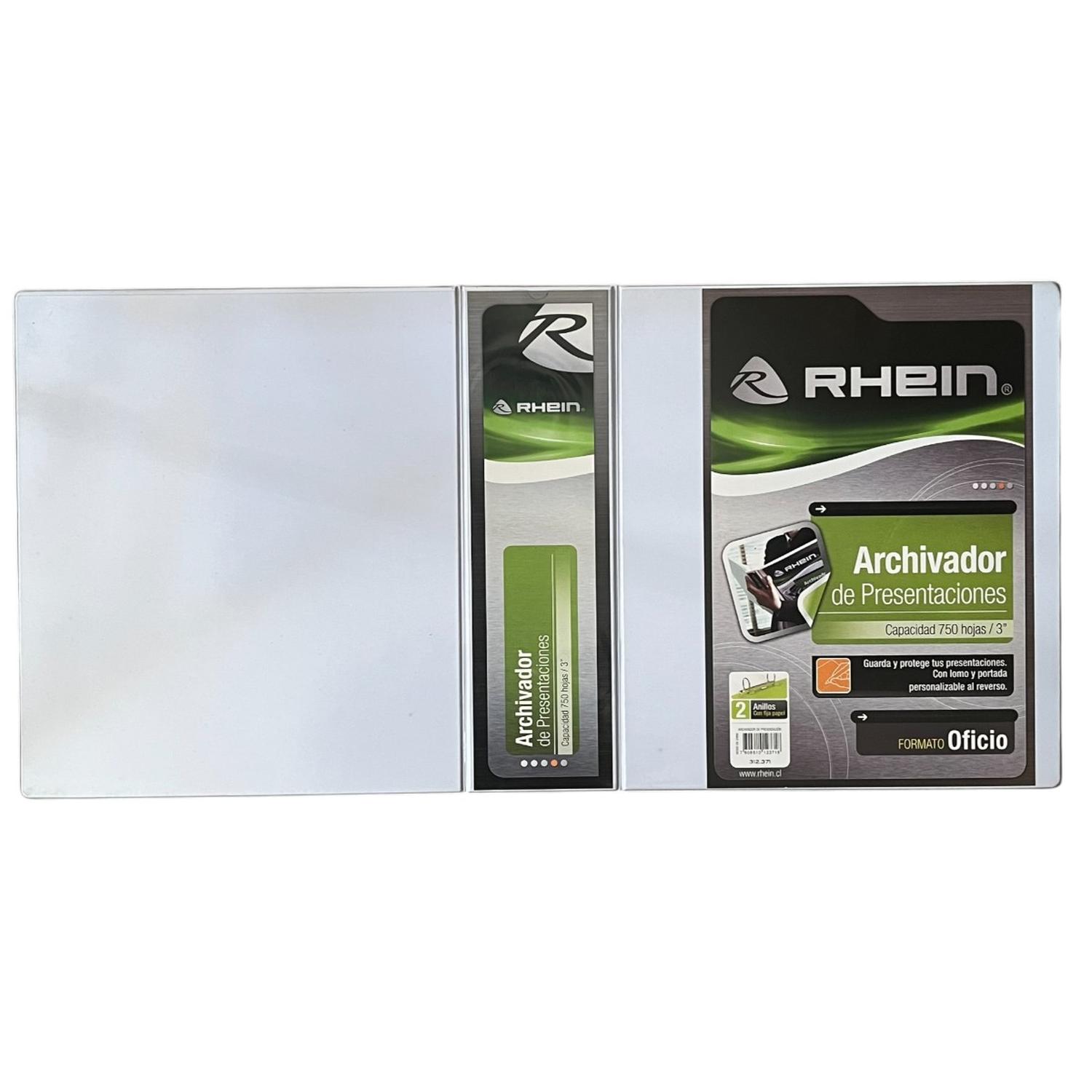 FLAT PARA ARCHIVADOR RHEIN OFICIO PACK 50 UNIDADES - 2