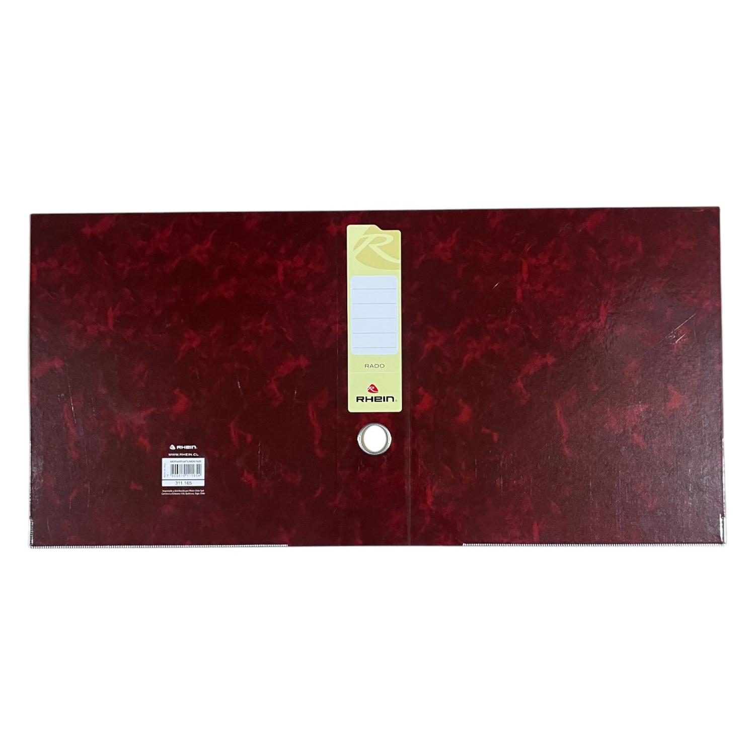 FLAT PARA ARCHIVADOR RHEIN CARTA BURDEO PACK 50 UNIDS - 1