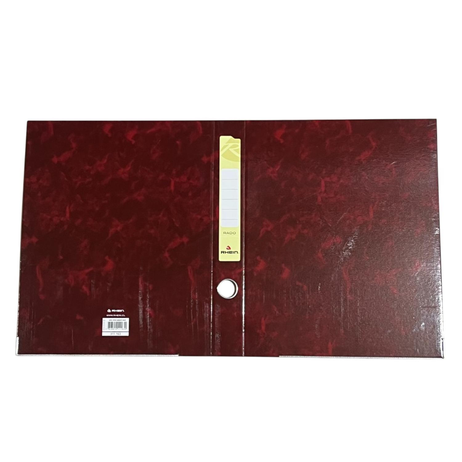 FLAT PARA ARCHIVADOR RHEIN RADO BURDEO PACK 50 UNIDADES - 1